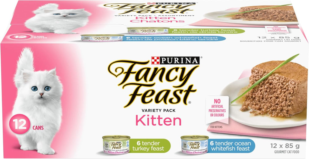 Wet Kitten Food Variety Pack 2 Flavours - 85 G (12 Pack)